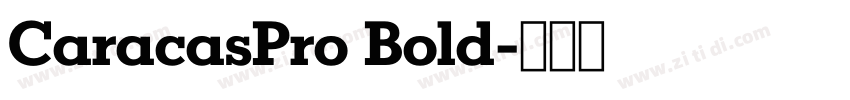 CaracasPro Bold字体转换